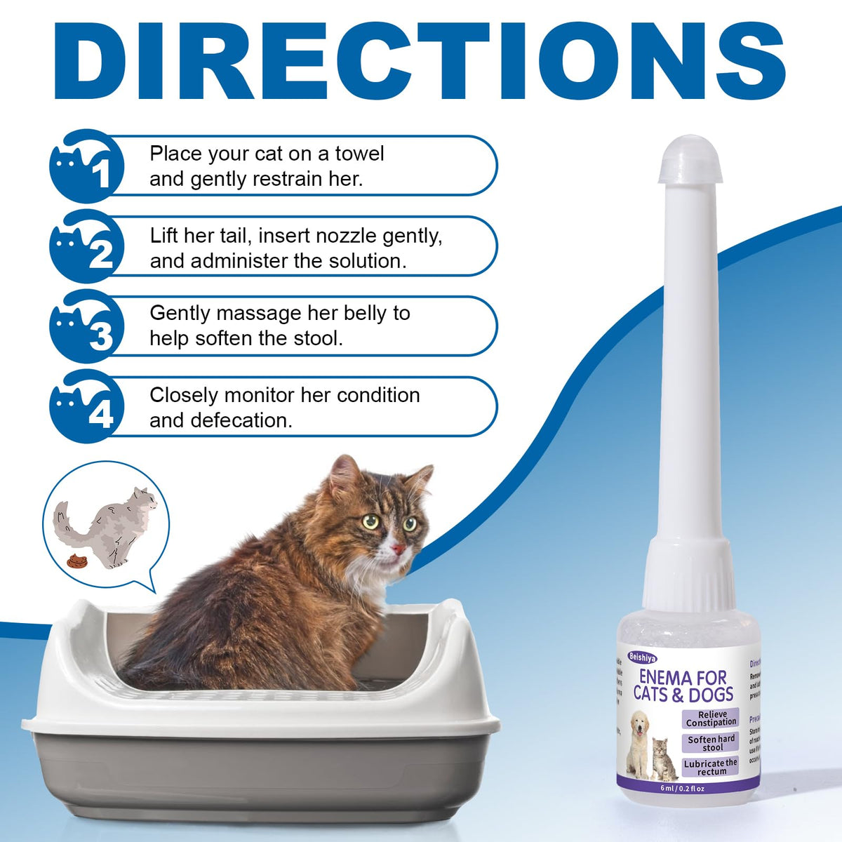 Disposable Enema for Cats & Dogs 6mL (3 Pack) I62939