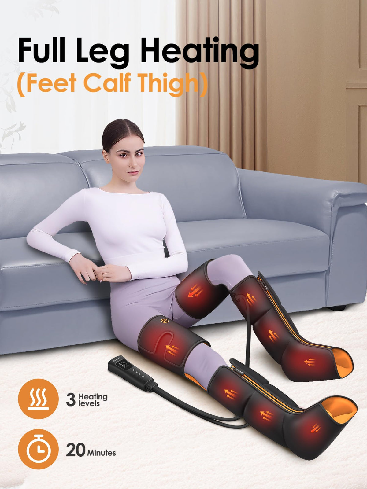 Air Compression Leg Massager with Heat E59831