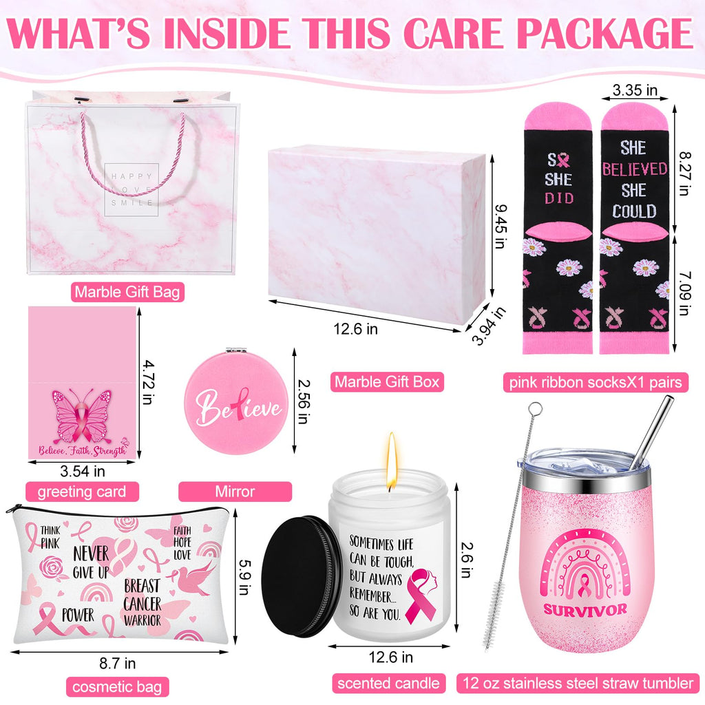 8 Pcs Breast Cancer Basket C5098