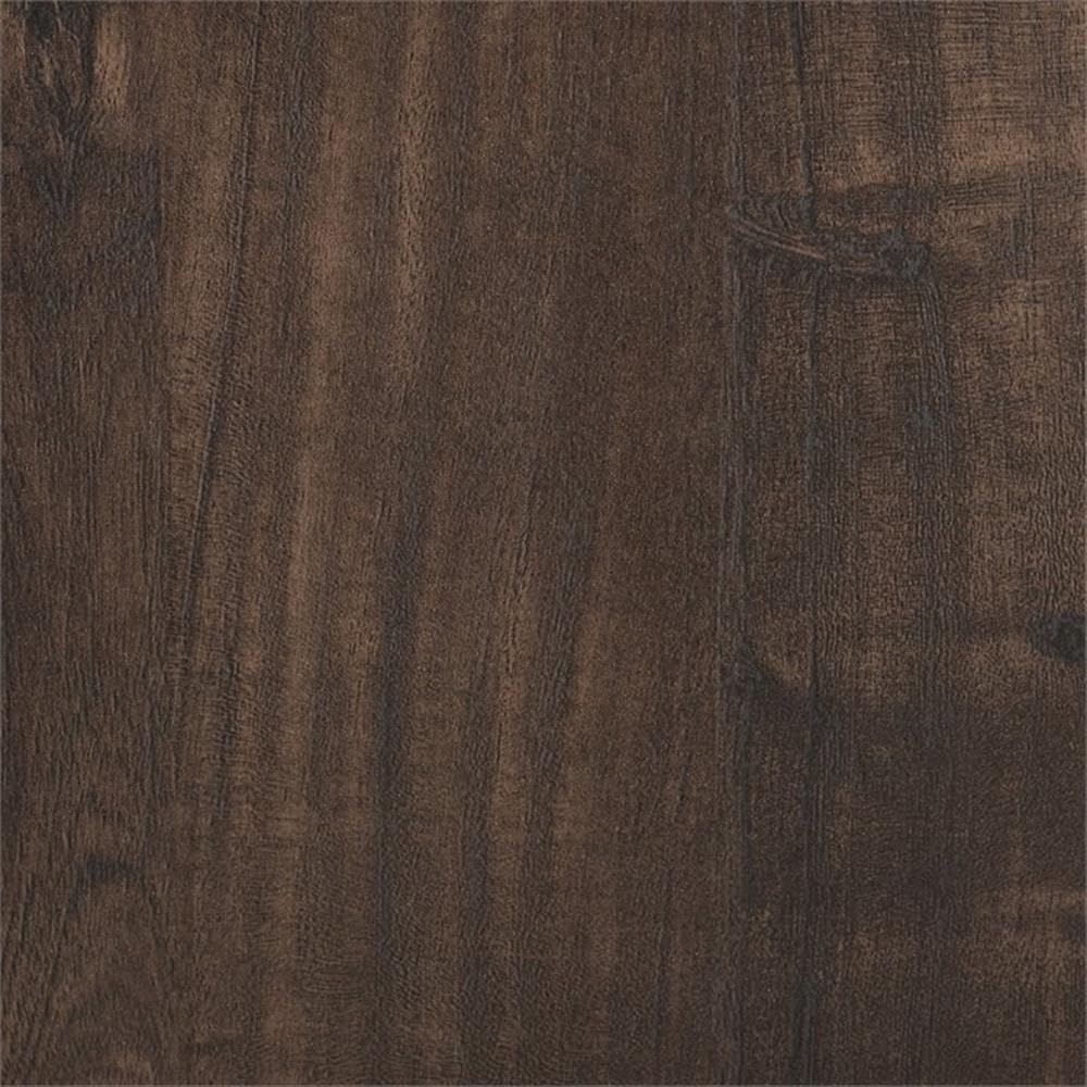 58" Rustic Wood Corner TV Stand, Dark Walnut D2660