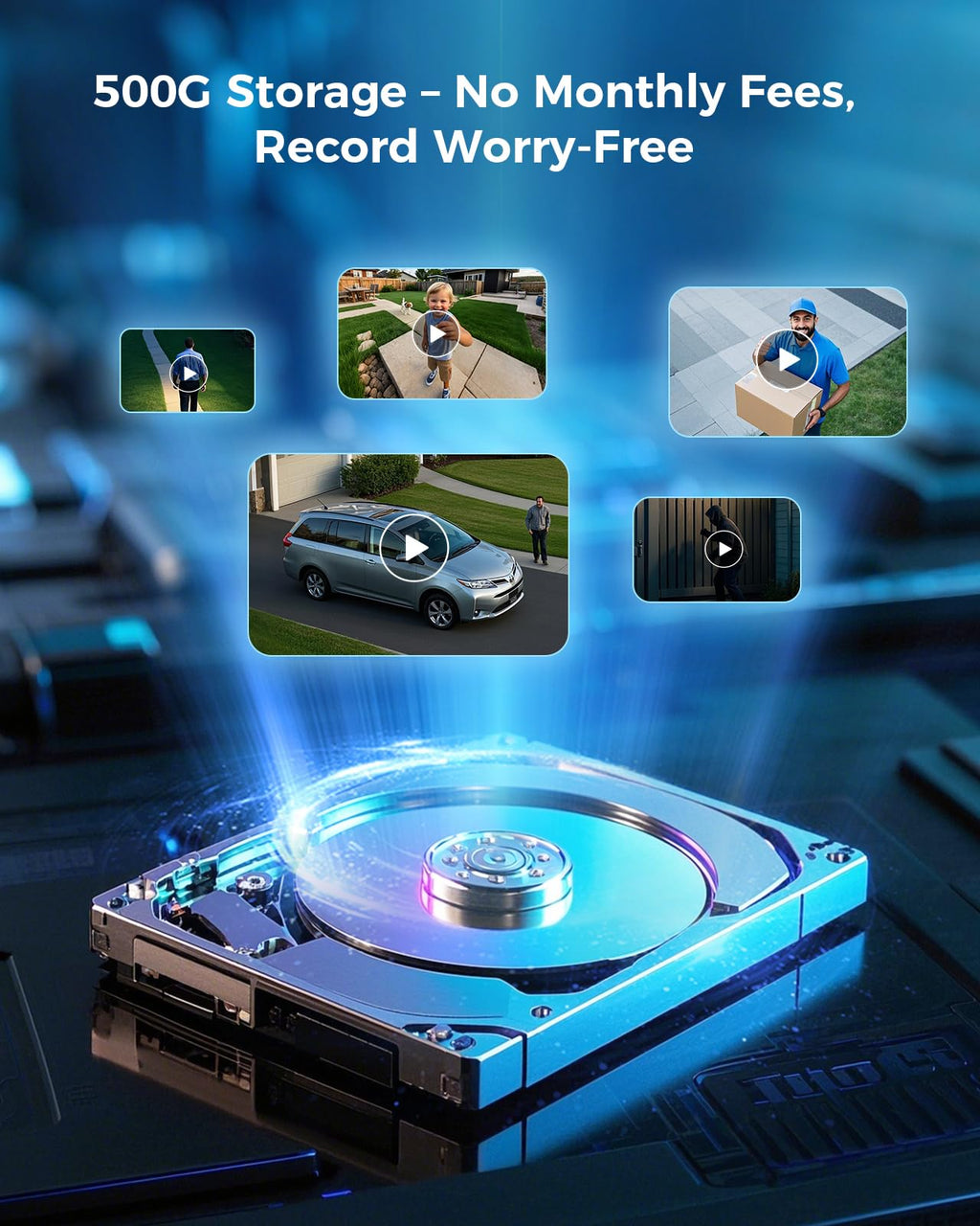 4MP Solar Wireless Outdoor Security Camera J635208