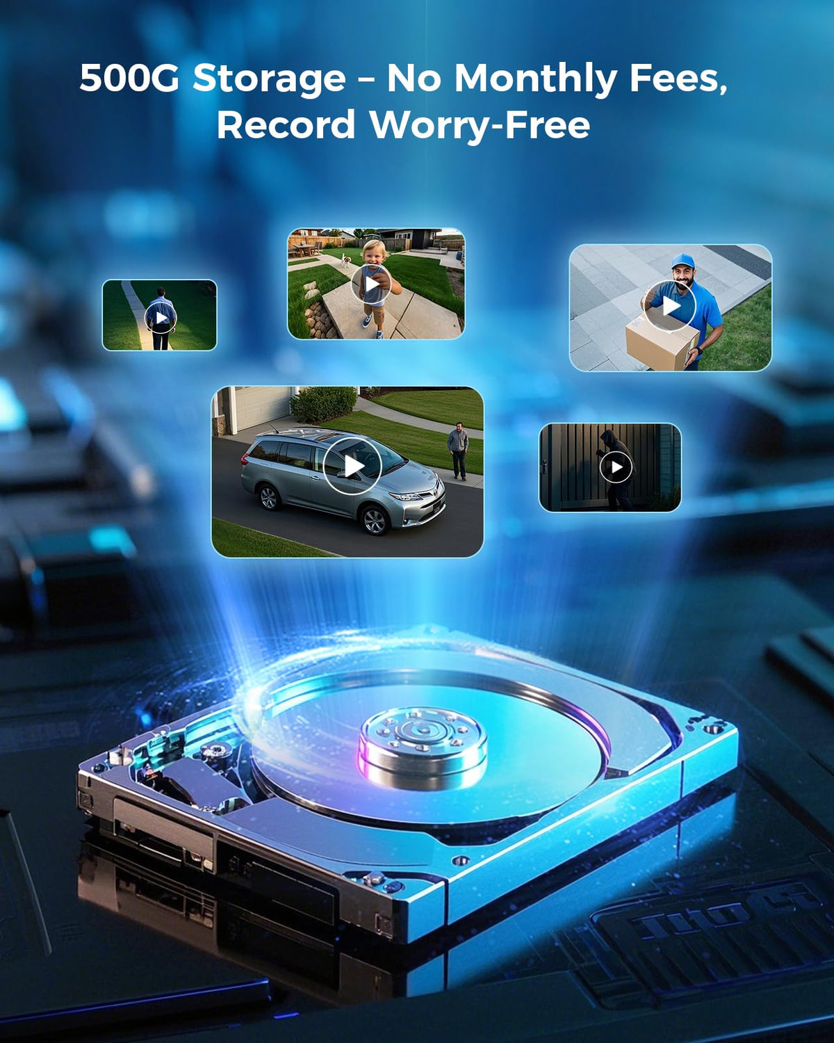 4MP Solar Wireless Outdoor Security Camera J635208