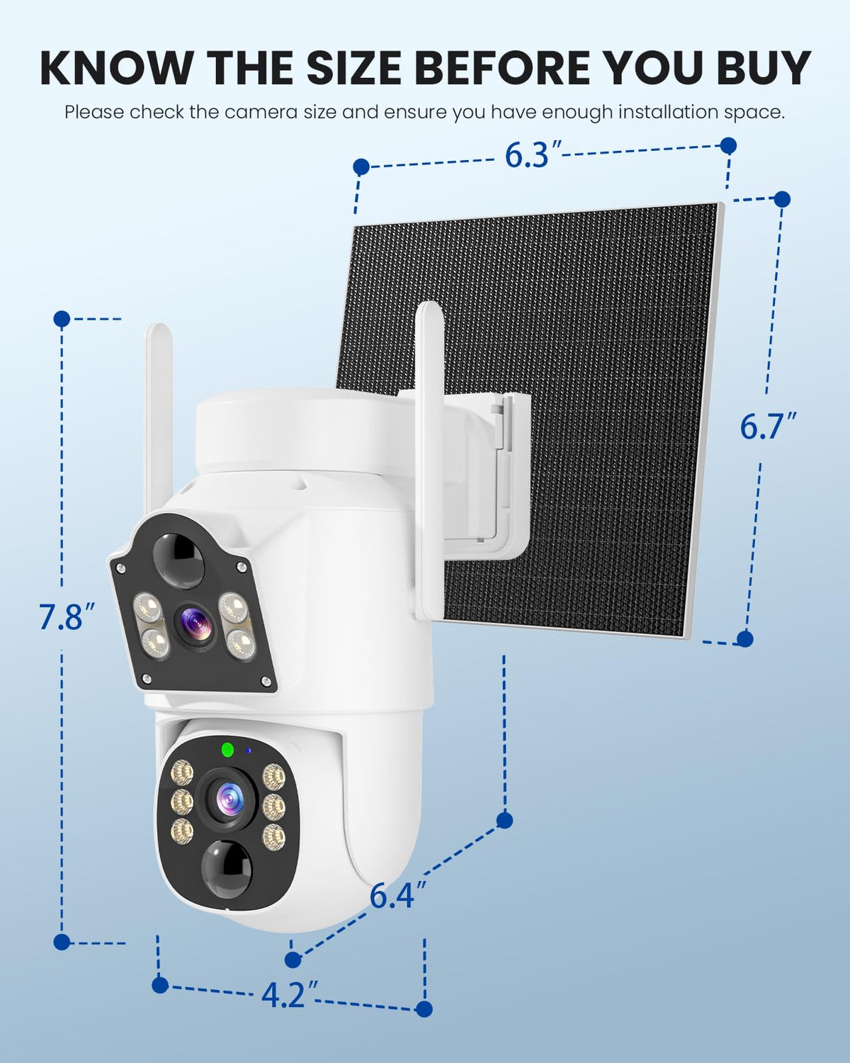 4MP Solar Wireless Outdoor Security Camera J635208