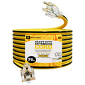 12 Gauge 75 Ft Heavy Duty Extension Cord SJTW Yellow 15Amp 1875W M84713