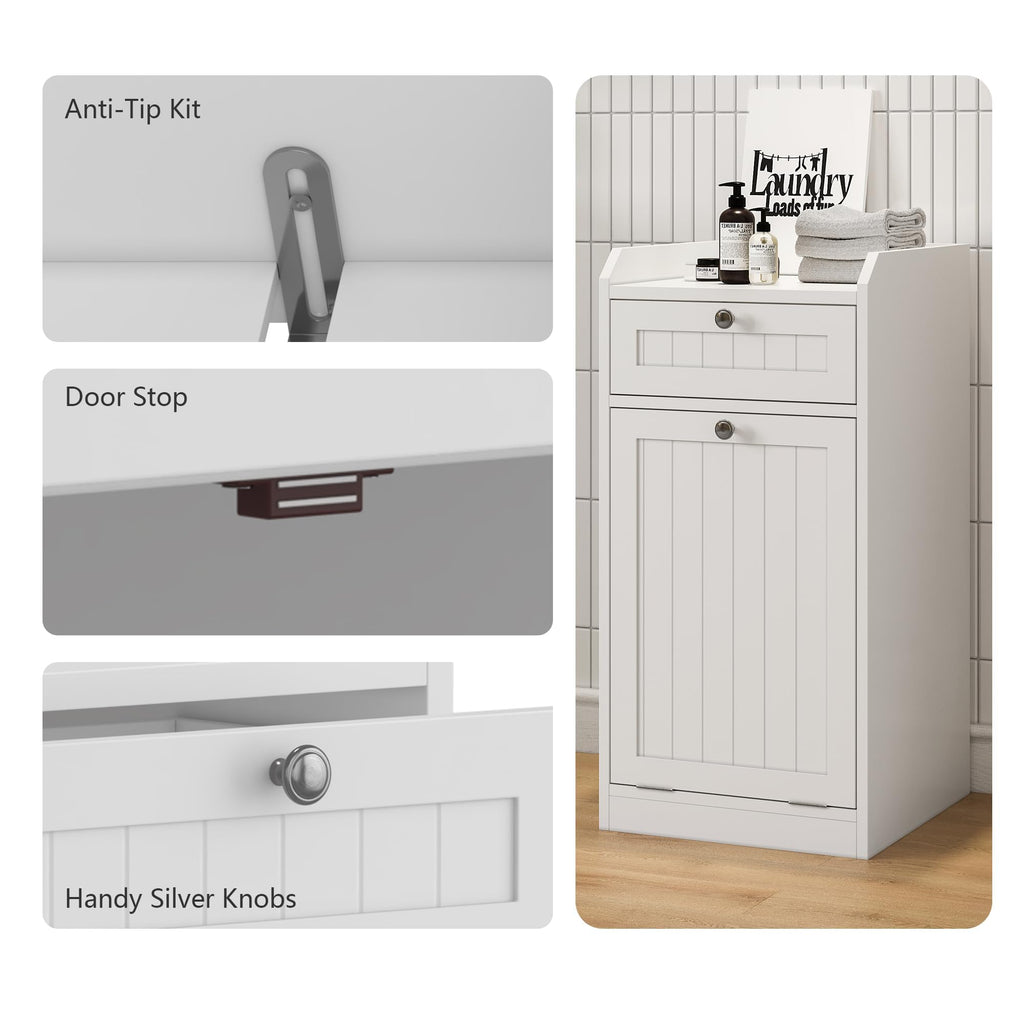 8 Gallon Double Tilt Out Trash Can Cabinet T296