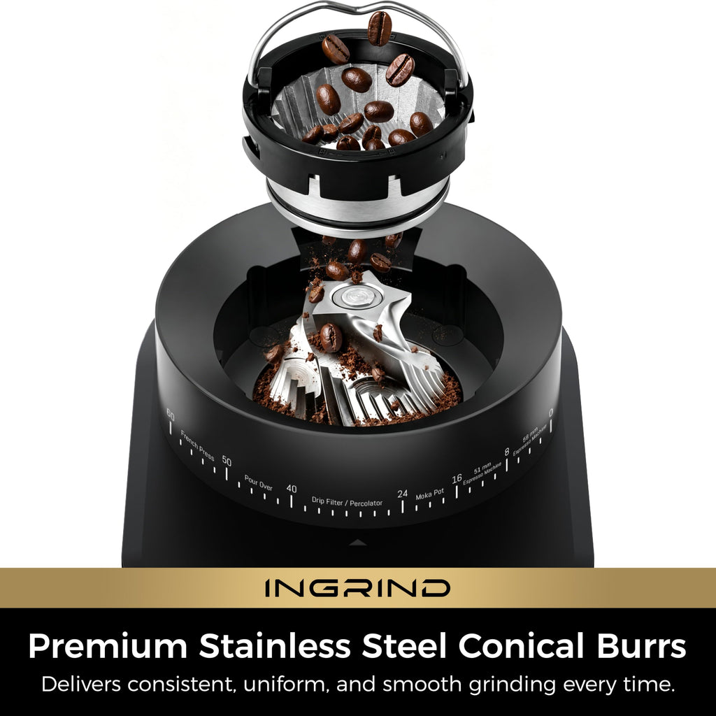 Espresso Machine with Conical Burr Coffee Grinder U247585