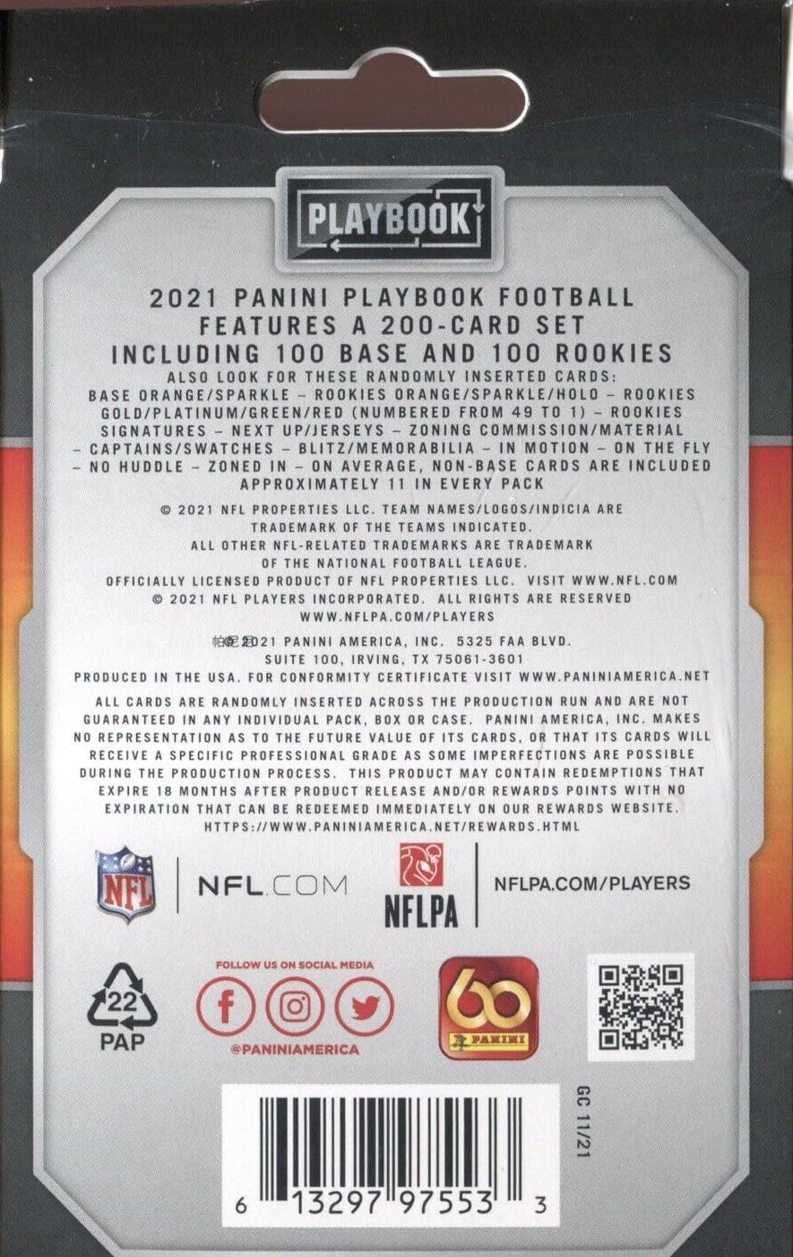 NFL Football Cards G4329