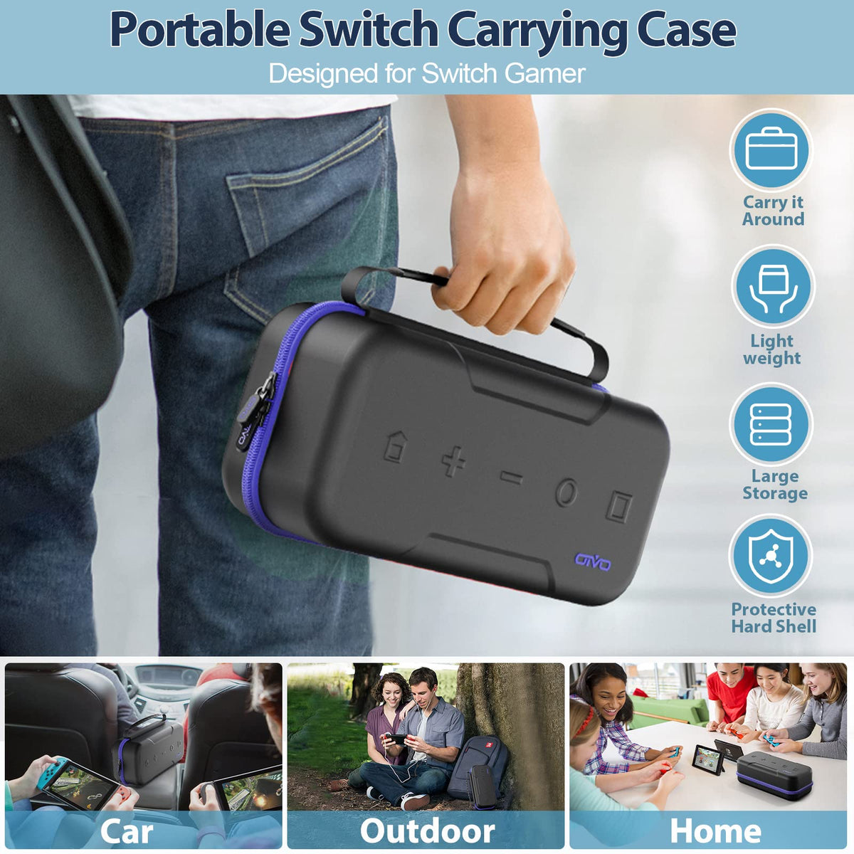 Carrying Case Compatible with Nintendo Switch/OLED Model Y13551