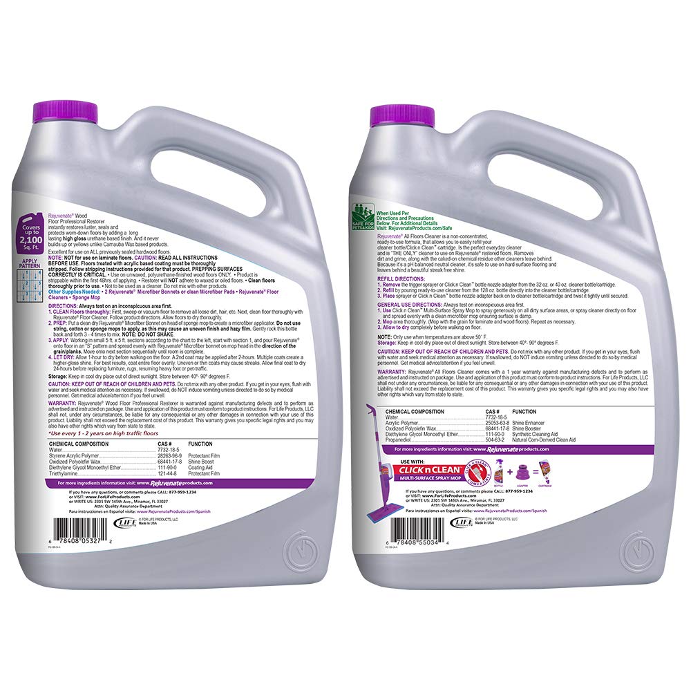 High Gloss Wood Floor Polish and Cleaner 128oz Z7070