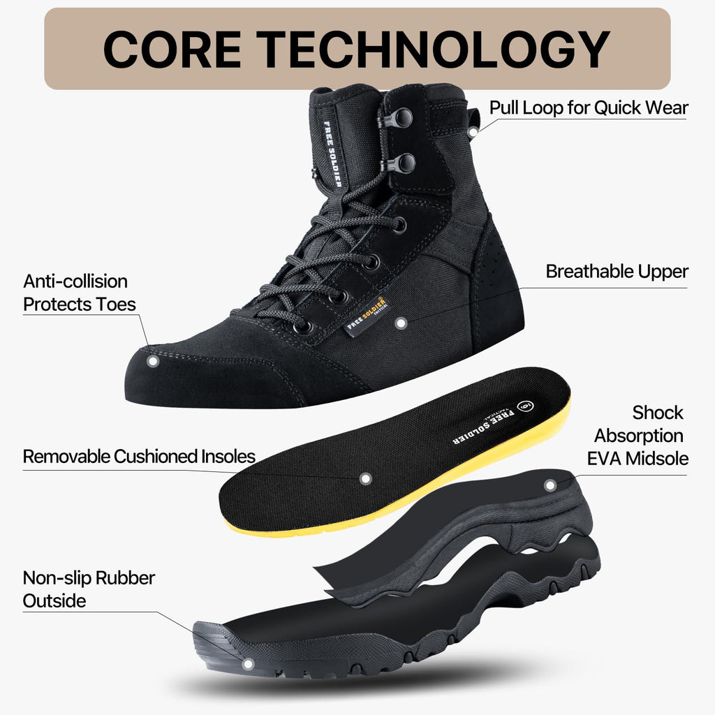 Women’s 6 Inches Lightweight Tactical Work Boots W452466