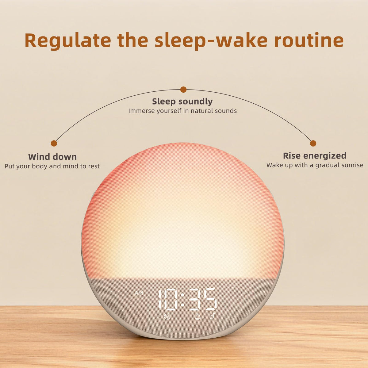 Sunrise Alarm Clock White Noise Machine V3914