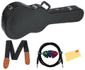 Hard-Shell Wood Case for Single-Cutaway Electric Guitars B615