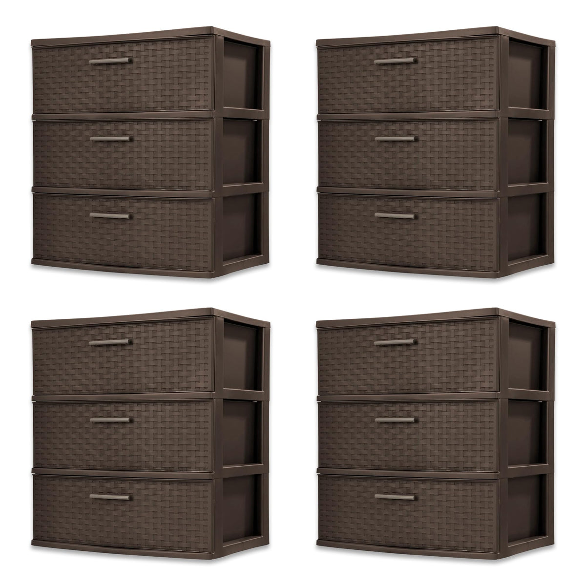 3-Drawer Storage Unit 4-Pack H944402
