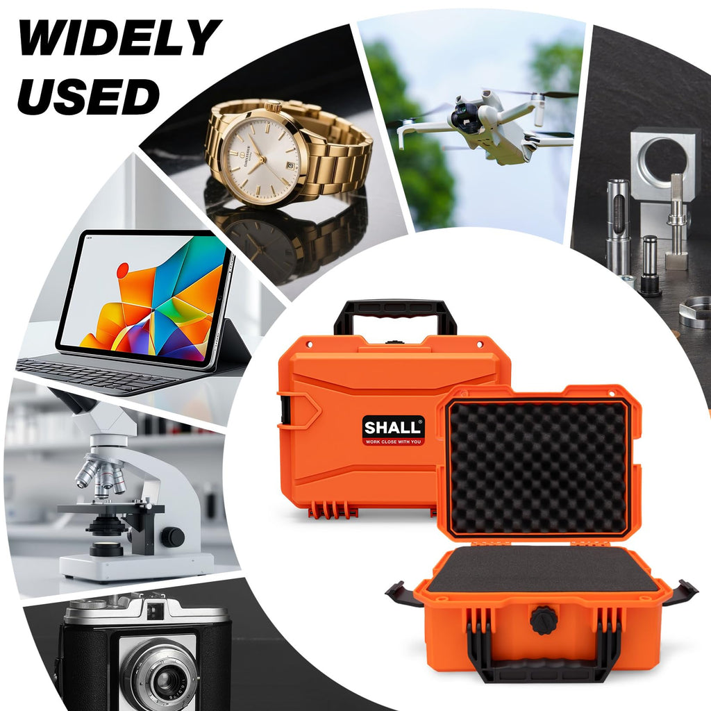 IP67 Waterproof Protective Camera Case with Customizable Foam, Orange O5165