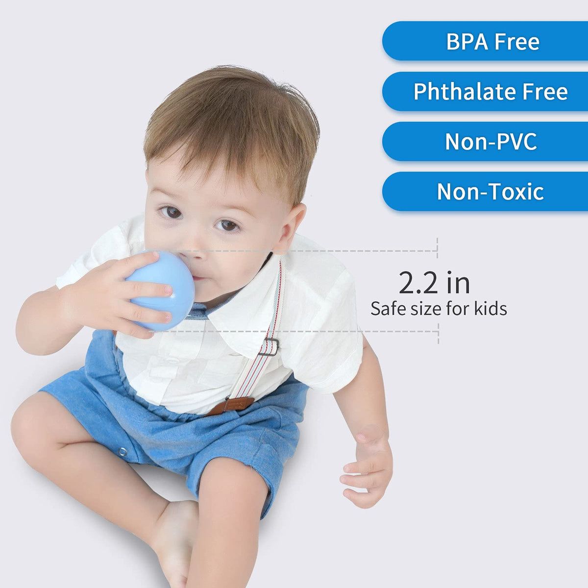 Phthalate Free BPA Free Non-Toxic Crush Proof Play Balls T33312