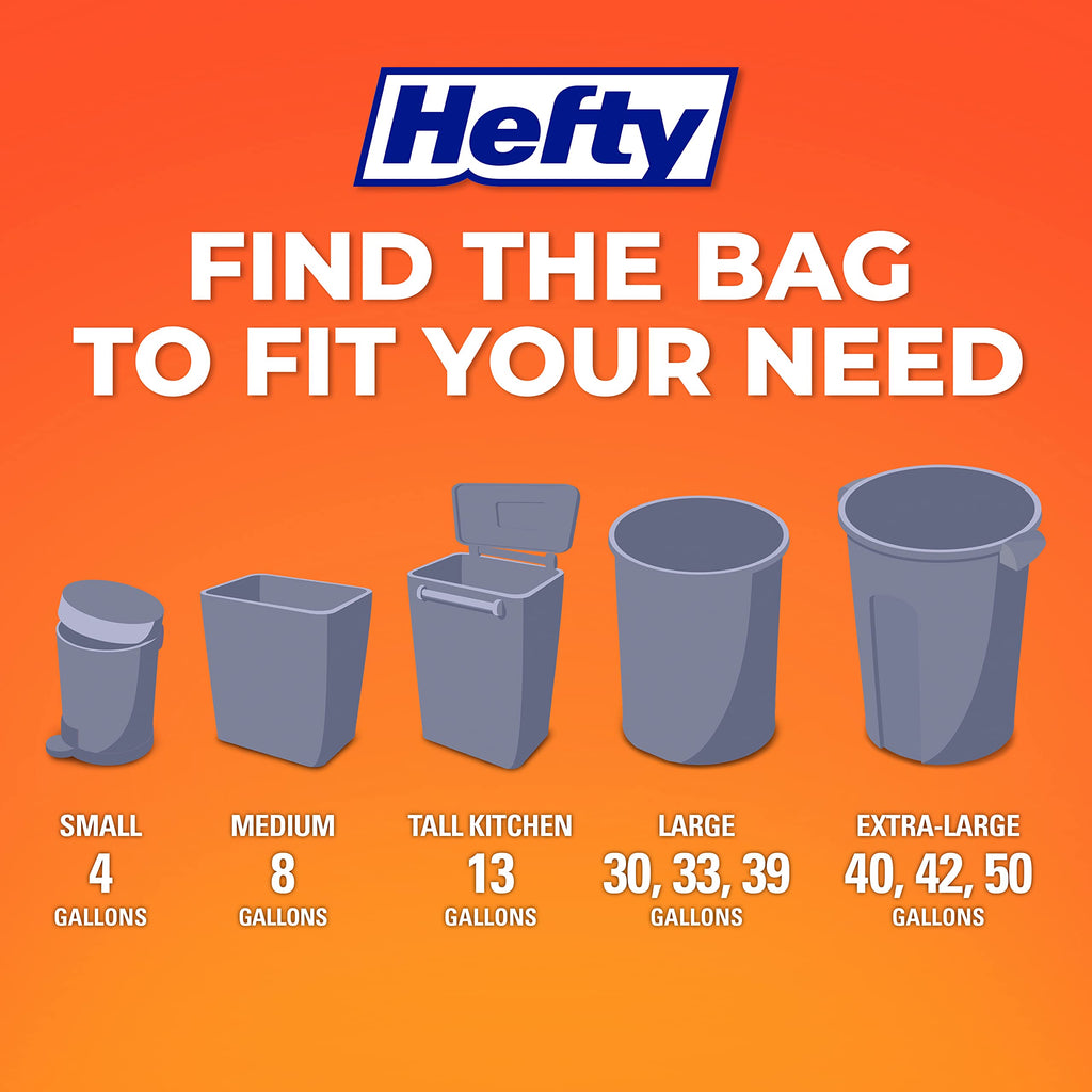 4 Gallon Lavender Scent Trash Bags 52ct U185