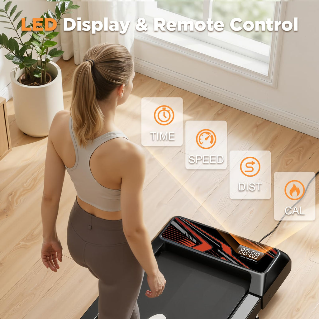 2.5HP Portable Compact Treadmill with Incline and Remote Q46225