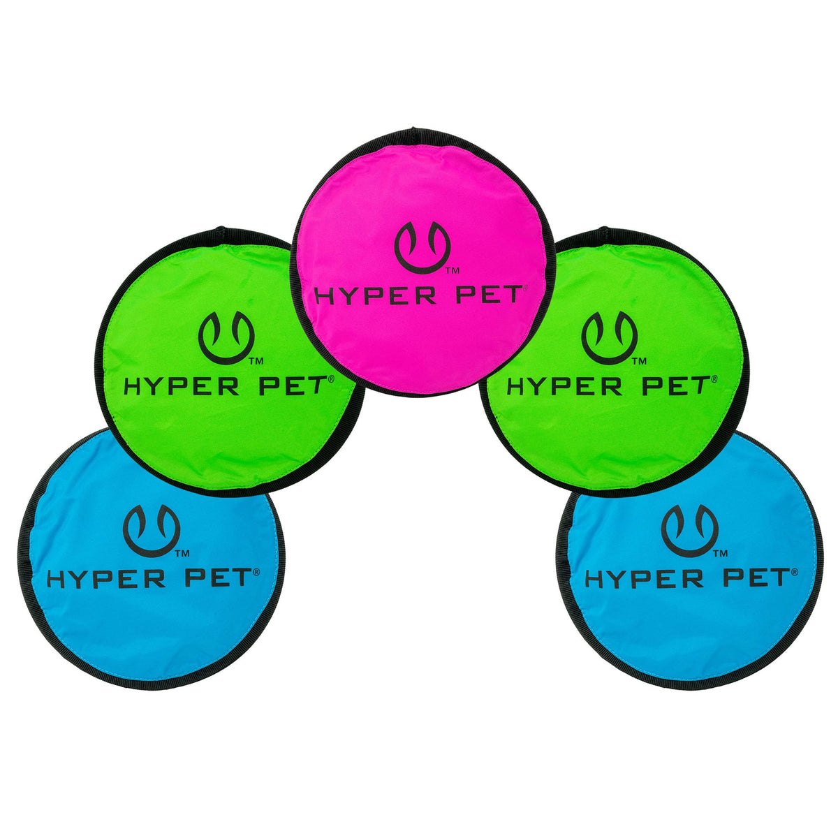 Soft Dog Toy Flying Disc 9 Inch 5 Pack R77932