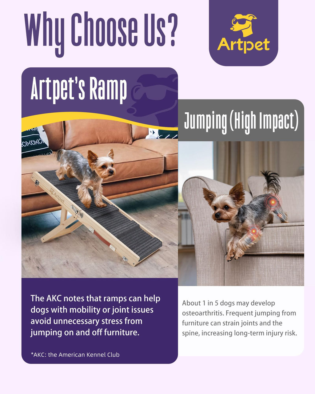 Adjustable Wooden Dog Ramp M1446