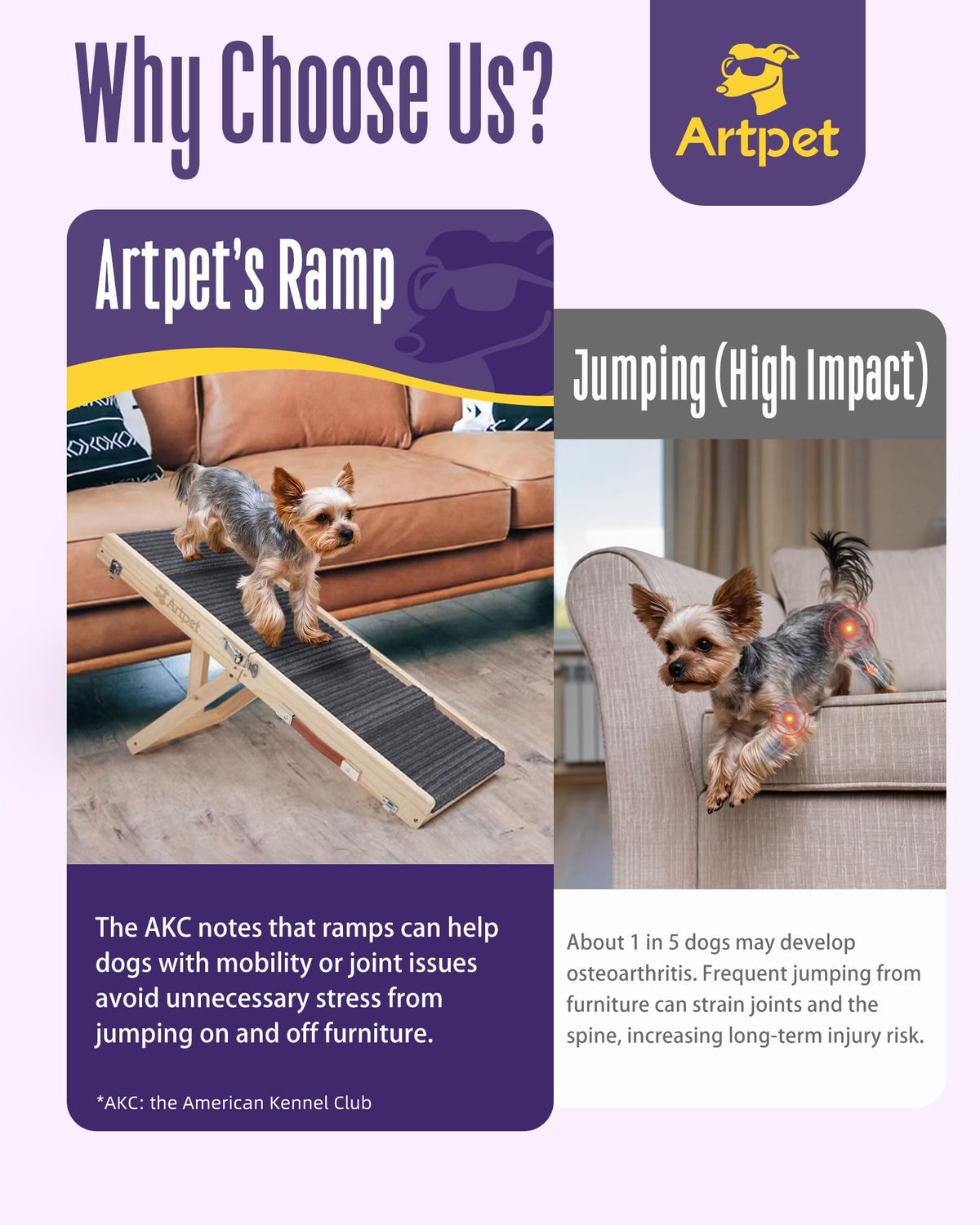 Adjustable Wooden Dog Ramp M1446