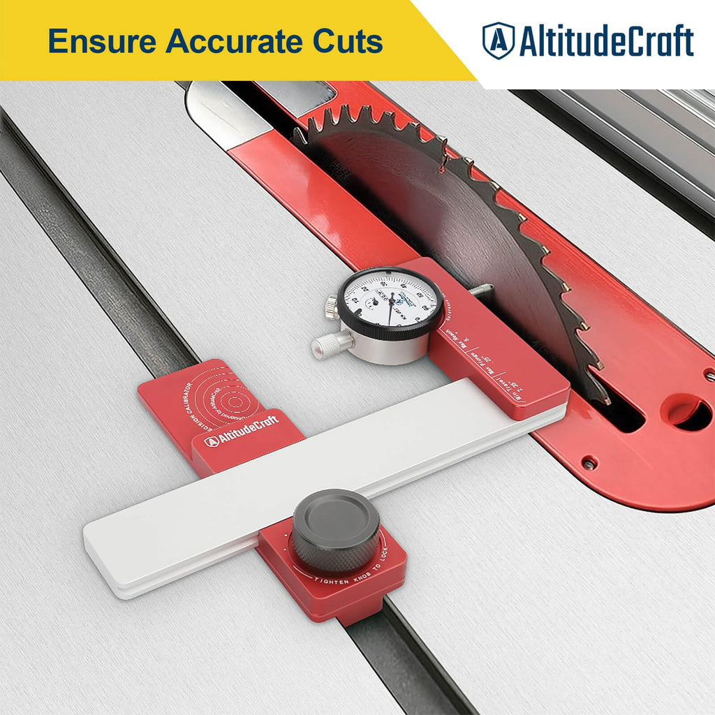 Table Saw Alignment Gauge with 0.001-Inch Dial Indicator O5382