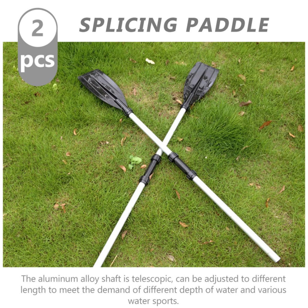 2pcs Aluminum Alloy Kayak Paddle Adjustable Telescopic Shaft Y60739
