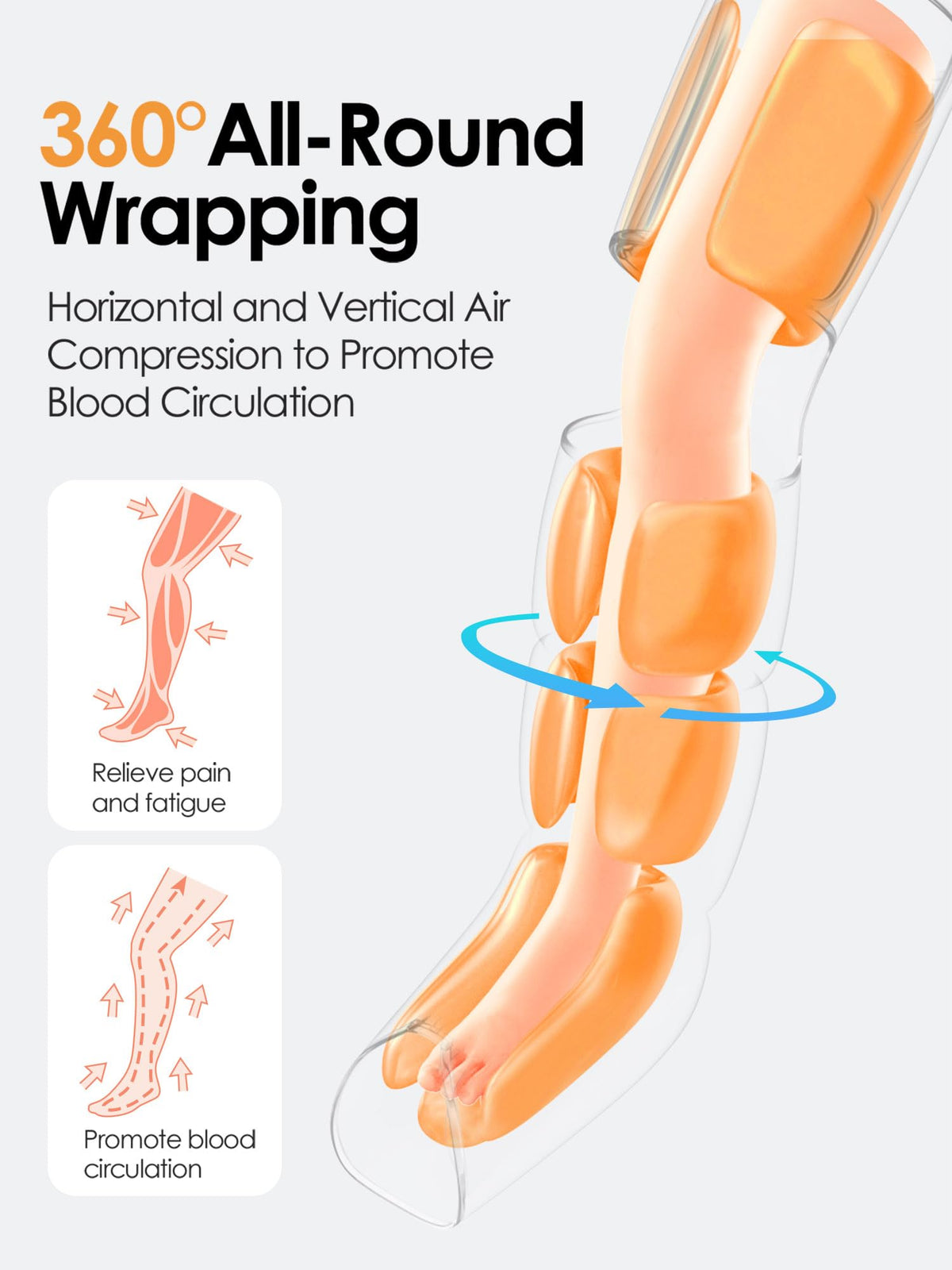 Air Compression Leg Massager with Heat E59831