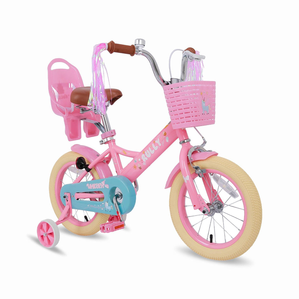 Kids Bike with Training Wheels & Basket B696661