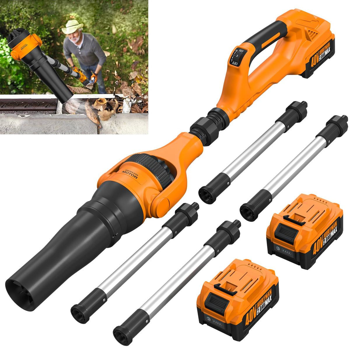 40V Cordless Leaf Blower 580CFM 180MPH M860