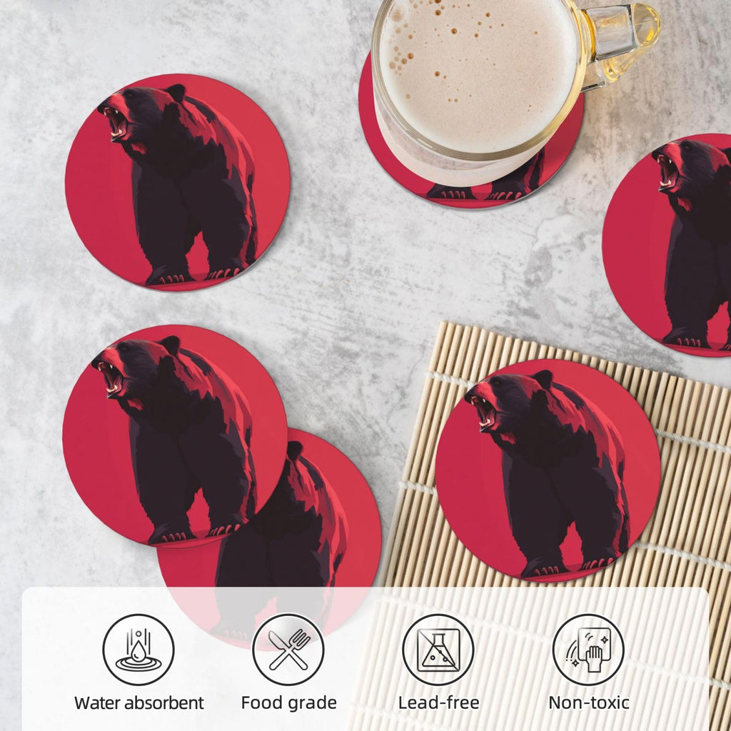 Ceramic Coasters with Holder Set of 6 R480622