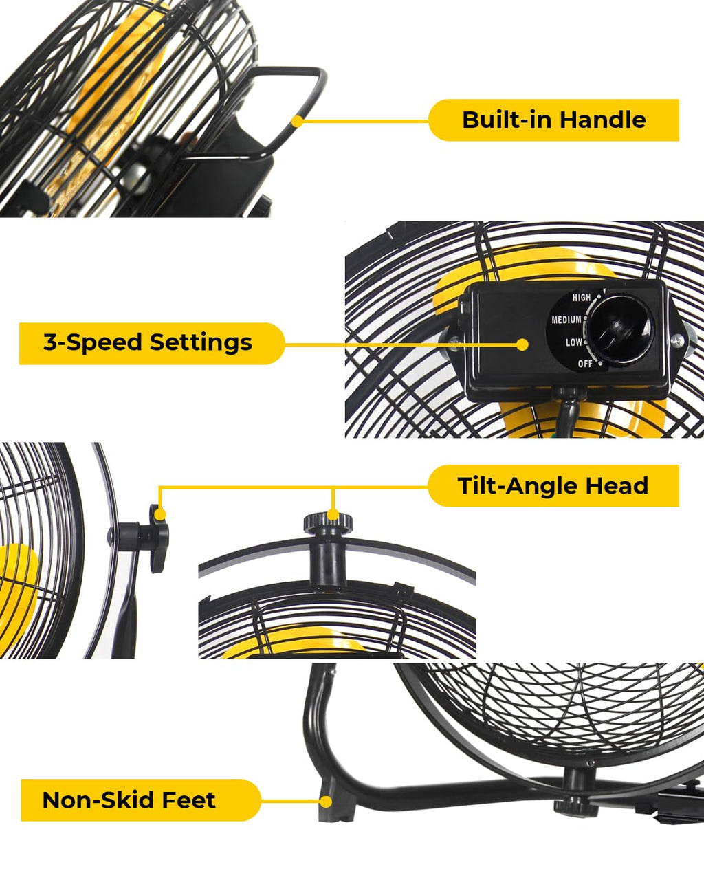 20 Inch 2-in-1 Floor Wall Mounted Fan T163931