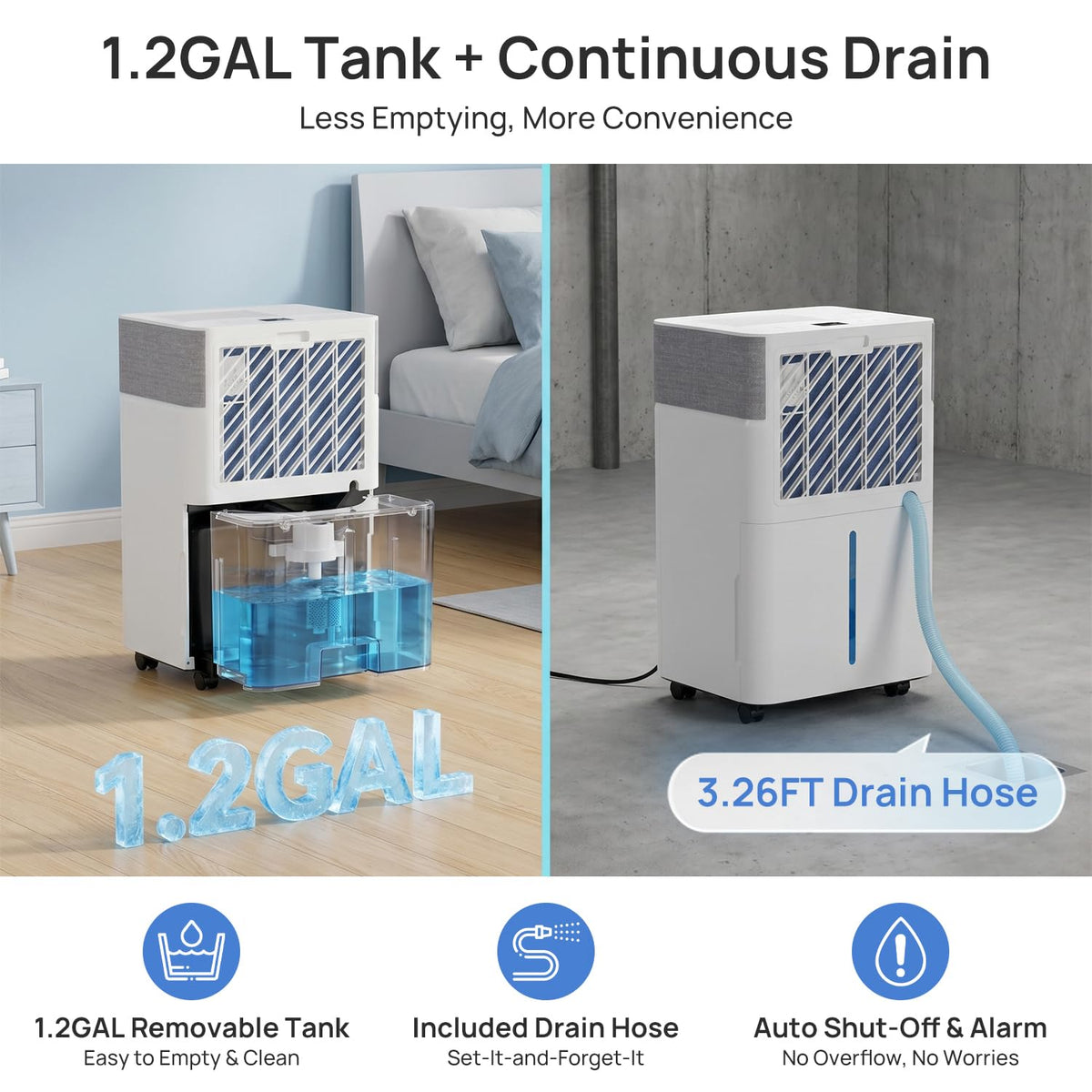 5000Sq.Ft Dehumidifier with Drain Hose X426510