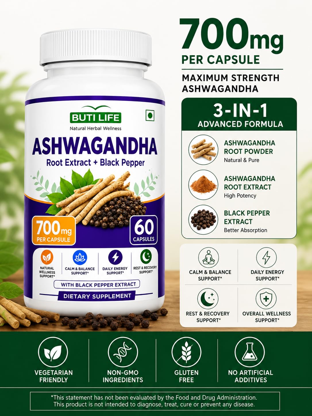 Ashwagandha Supplements 700mg L76753