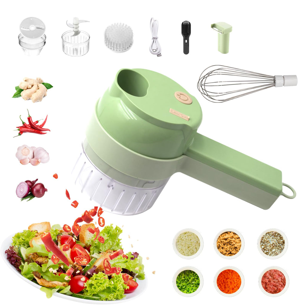4 in 1 Portable Electric Vegetable Cutter Set M35022