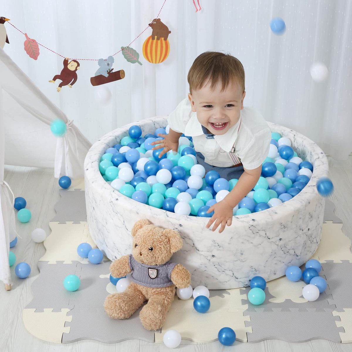 Phthalate Free BPA Free Non-Toxic Crush Proof Play Balls T33312