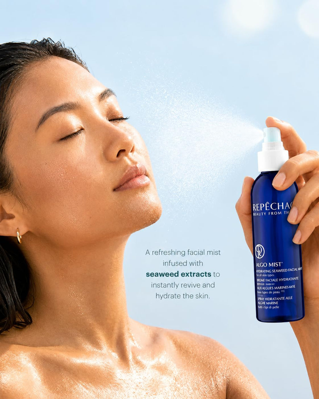 Hydrating Seaweed Facial Spray with Aloe and Vitamin C, 6 fl oz A47004