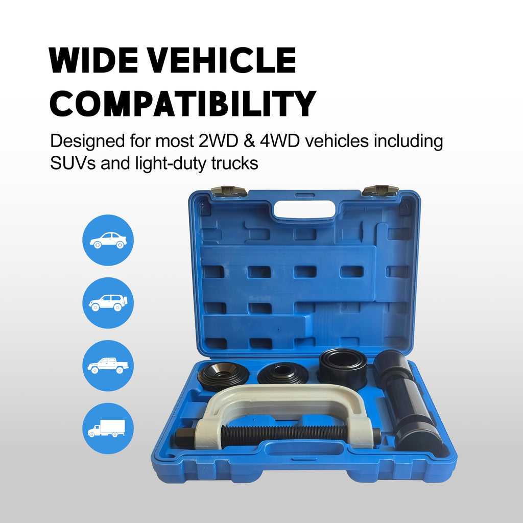 Heavy Duty Ball Joint Press & U Joint Removal Tool Kit with 4WD Adapters H6031