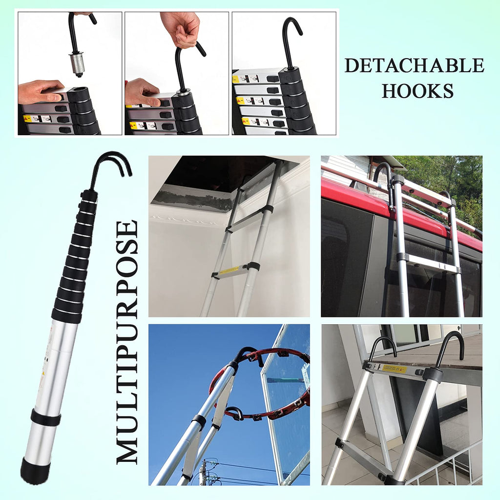 20.5FT Aluminum Telescoping Ladder 330lb B853