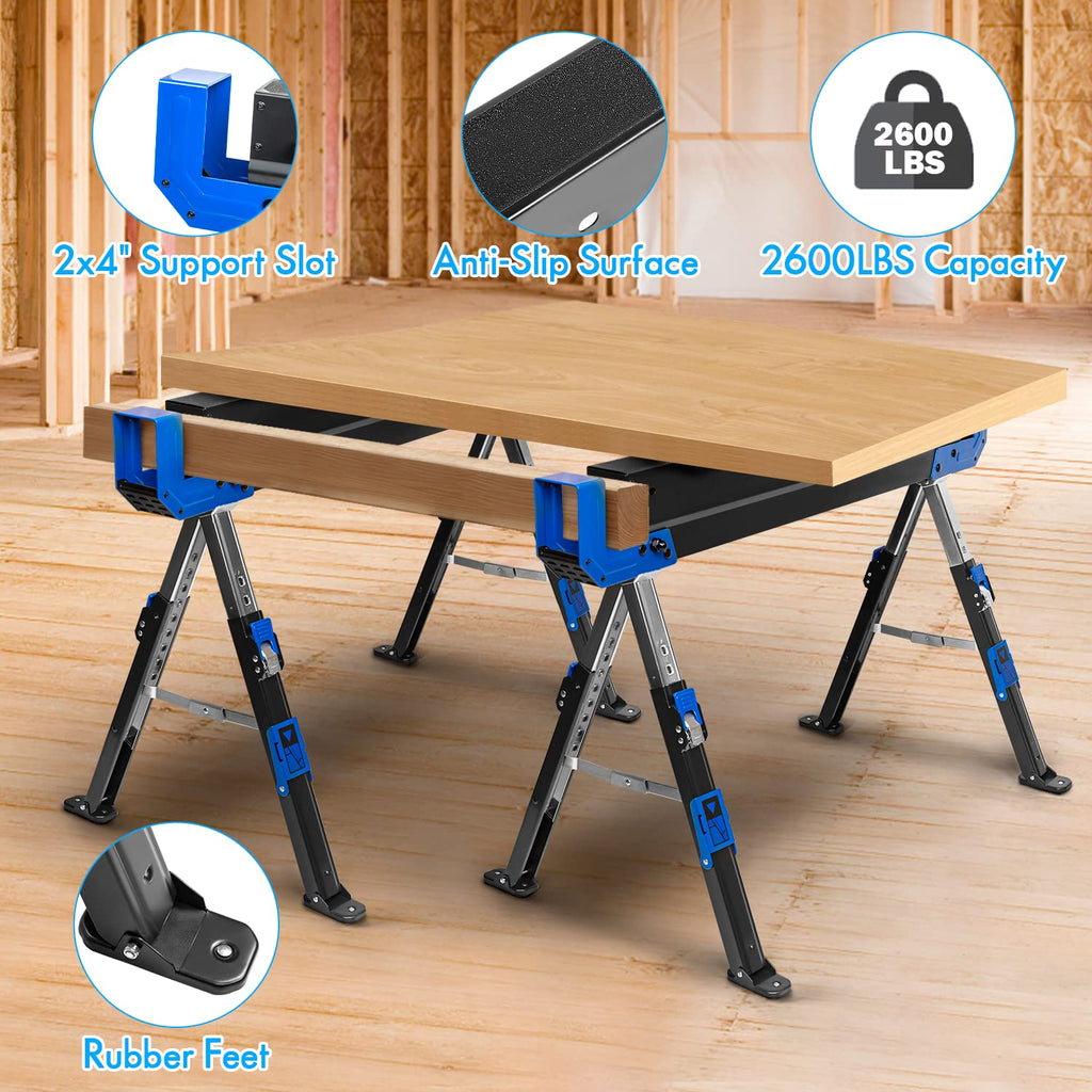 Heavy-Duty Folding Sawhorse 2 Pack G783240