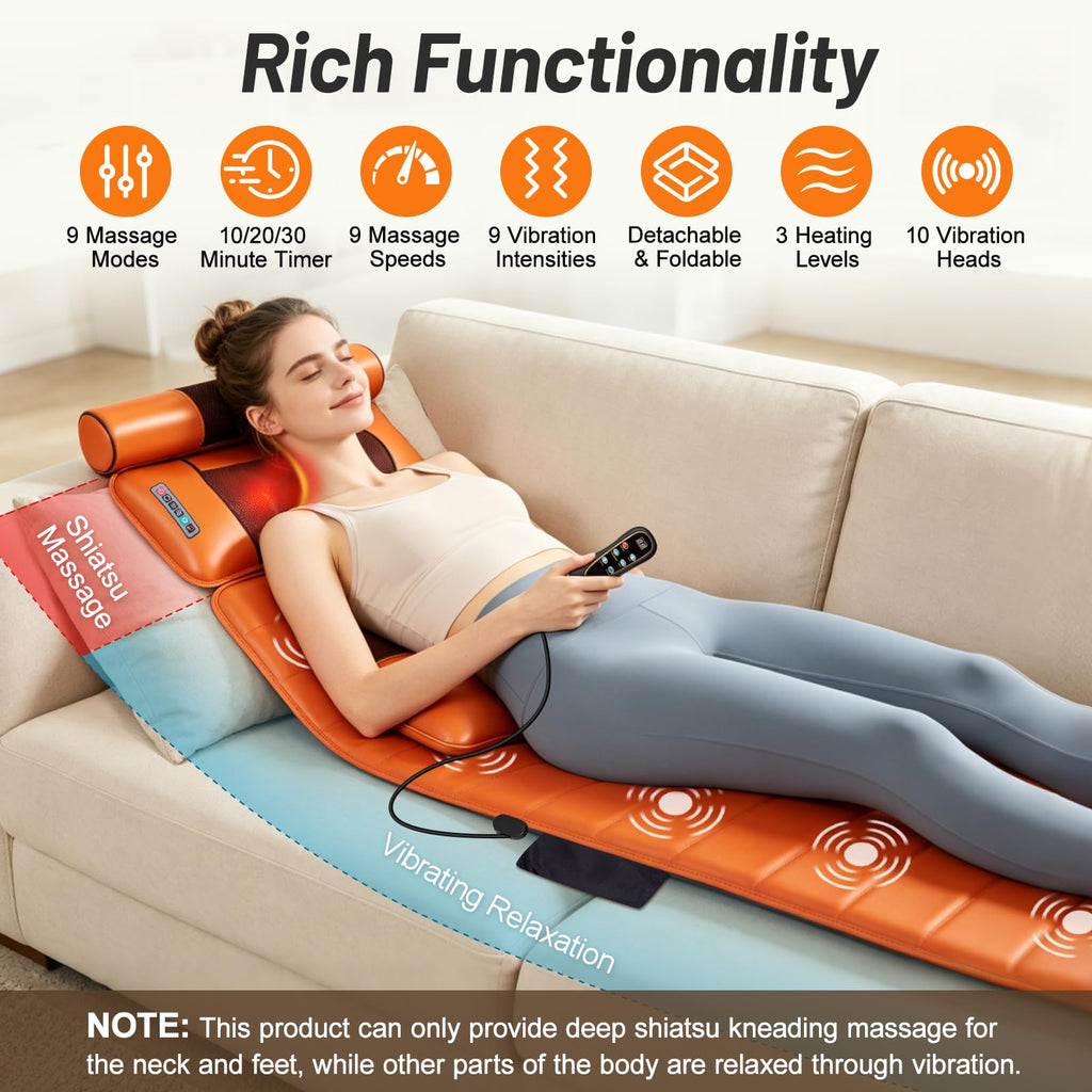 Full Body Massage Mat with Calf Vibration and Foot Massager A805
