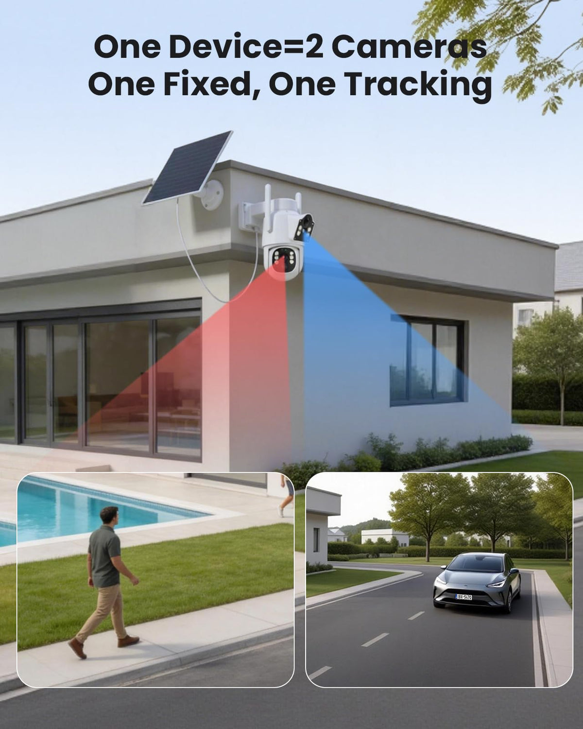 4MP Solar Wireless Outdoor Security Camera J635208