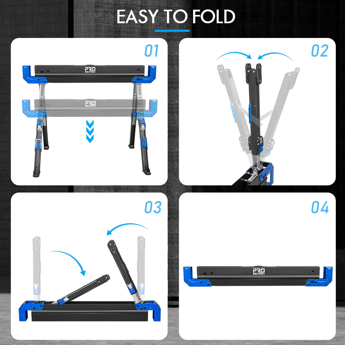 Heavy-Duty Folding Sawhorse 2 Pack G783240