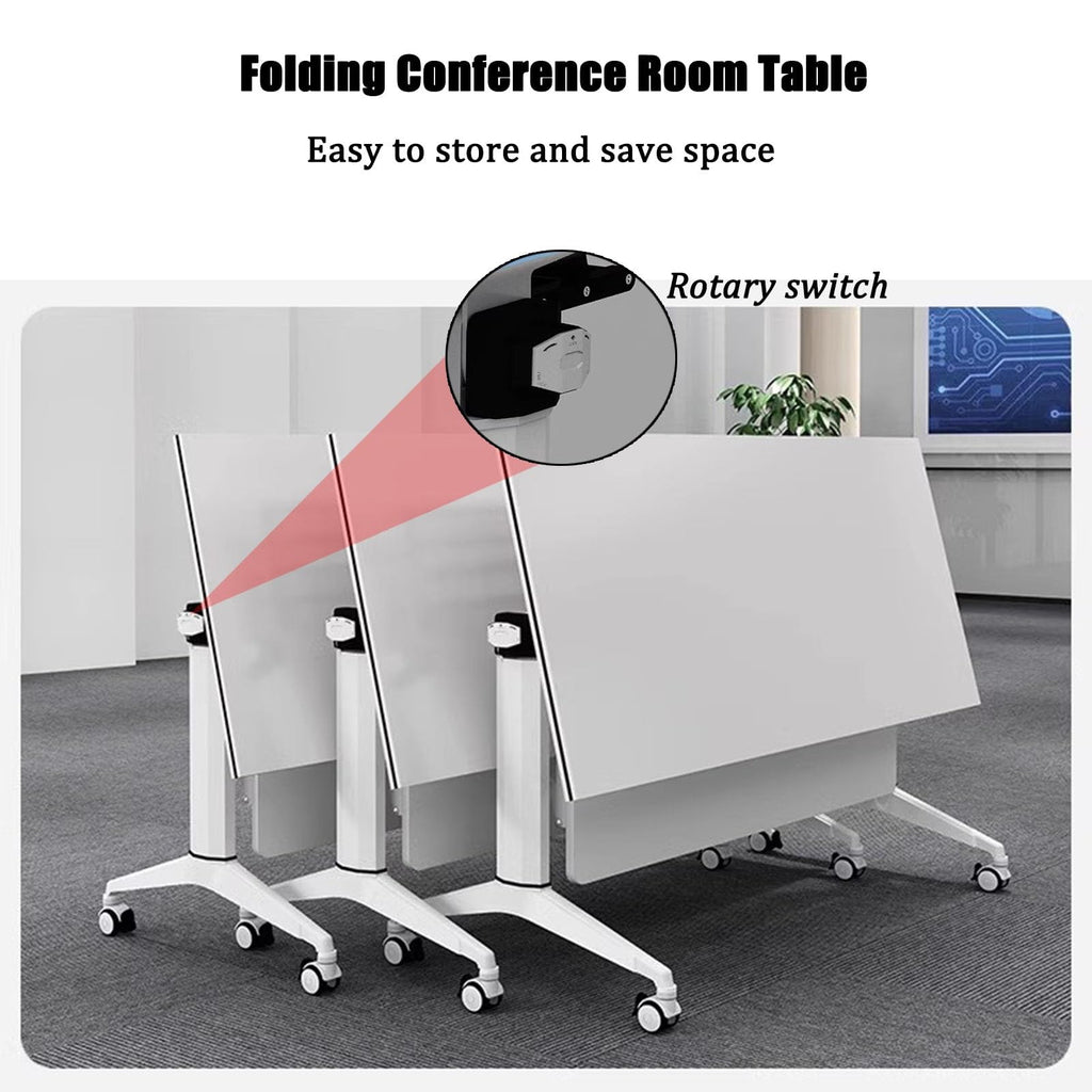 Wooden Folding Table with 360° Wheels Z469