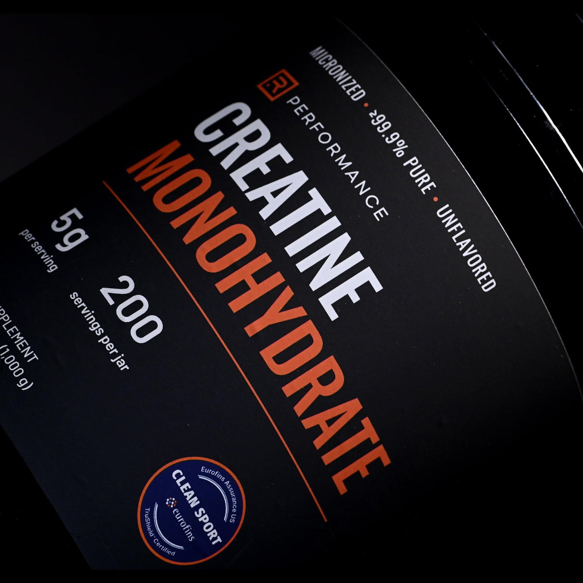 Unflavored Micronized Creatine Monohydrate Powder 1kg S32747