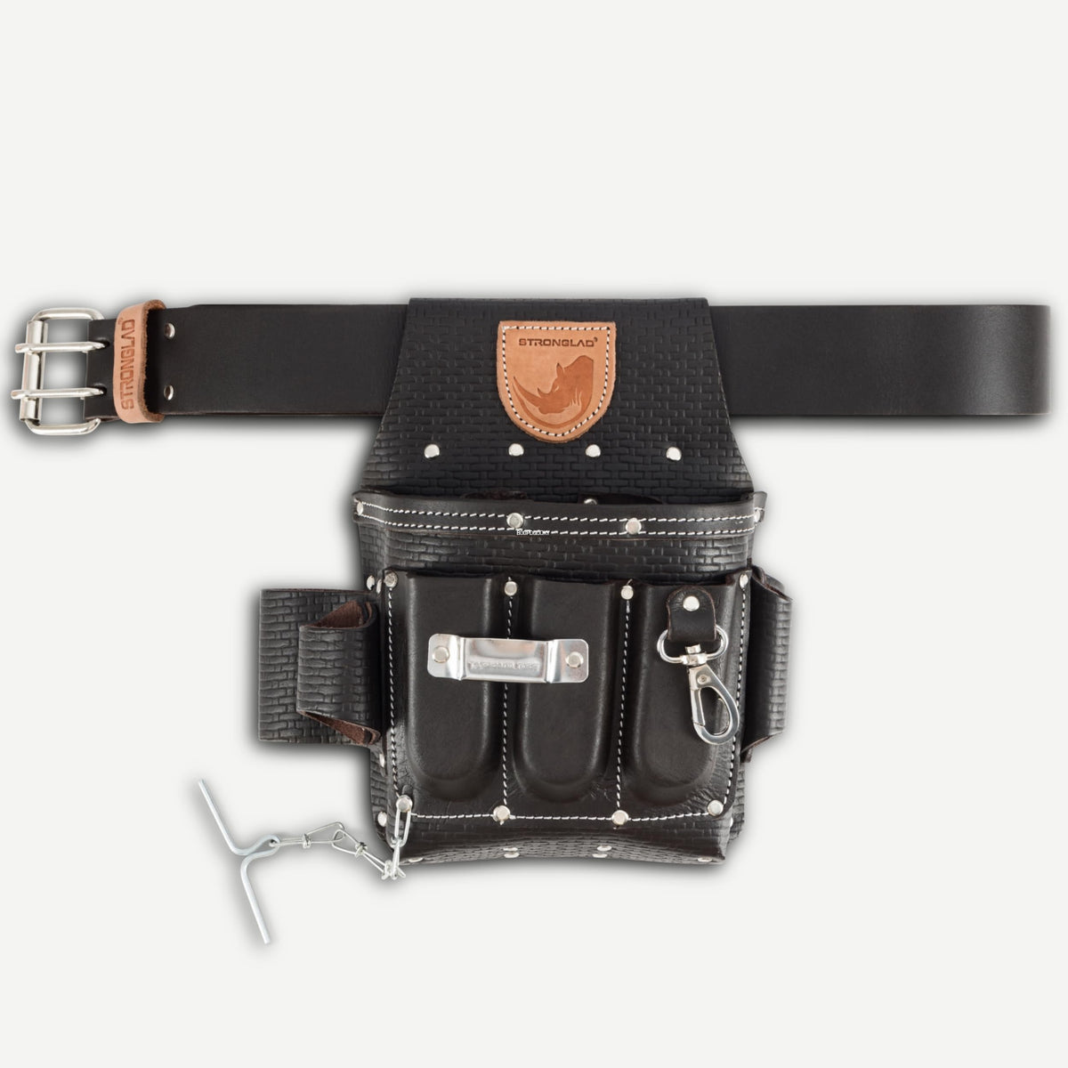 Heavy Duty 13-Pocket Top Grain Leather Tool Belt E541731