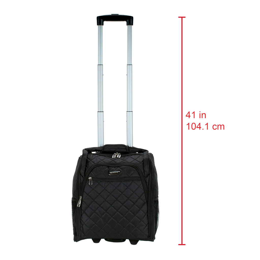 Black Wheeled Underseater Carry-On Luggage V460813