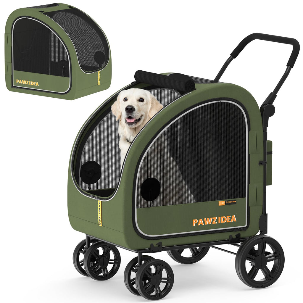 3-in-1 Large Dog Stroller with Detachable Carrier F604