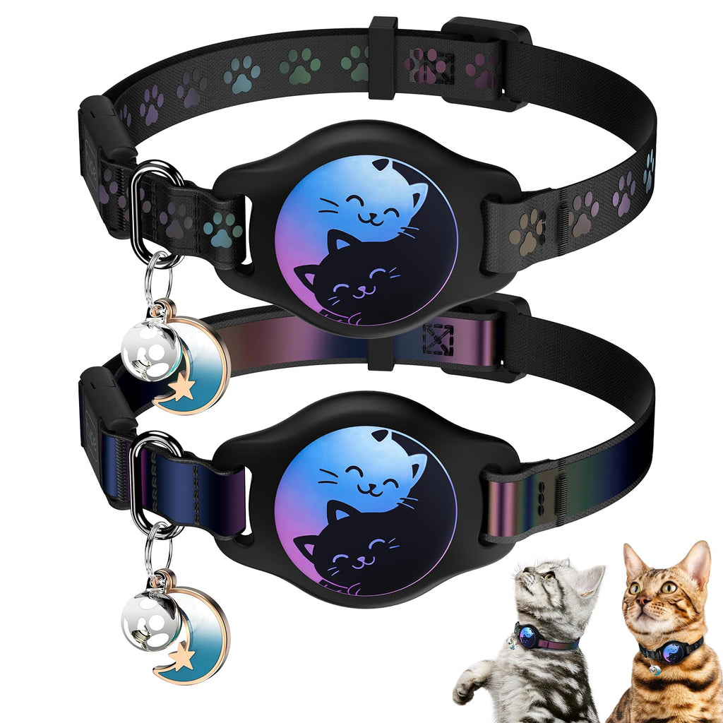 Cat Collar with AirTag Holder 2 Pack Z3010