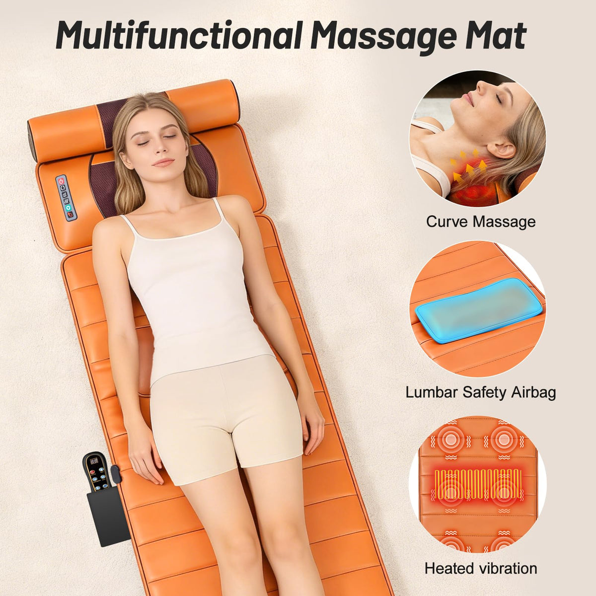Full Body Massage Mat with Calf Vibration and Foot Massager A805