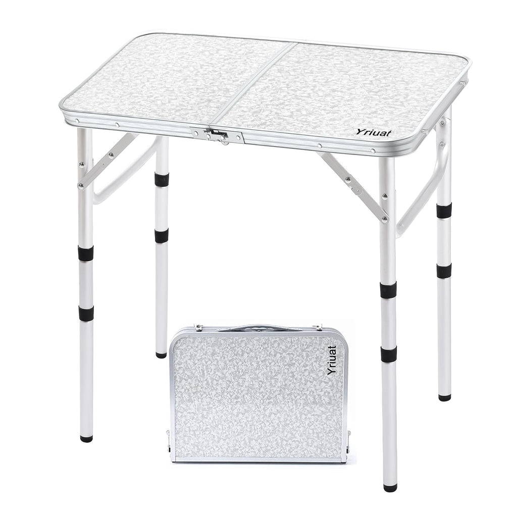 Folding Camping Table, Adjustable Height Portable Picnic Table, 24"x 16" Z73445